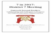 7 in 2017: District 7 Meeting - TBAALAS · 7 in 2017: District 7 Meeting Outreach Beyond Borders: Collaborating with Colleagues to Progress the Field of Laboratory Animal Science