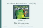 PowerPoint Presentation to Accompanygusta/vistech/VT_2e_ch03_ppt.pdf1. Define file compression and its advantages 2. Discuss the different types of file compression 3. Discuss how