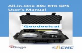 All-in-One X9x RTK GPS€¦ · All-in-One X9x RTK GPS User’s Manual. iGage X91+ / X900+ User Manual 2 H® X900+ , X91+ with 1-Watt Internal Satel UHF Radios ‘All-in-One’ ox