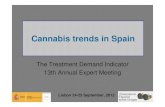 Cannabis trends in Spain - ...Tranquilizantes Cannabis Tabaco (un paquete diario) Tomar 5 ó 6 cañas/copas en fin de semana Tomar 1 ó 2 cañas/copas diariamente Fuente: ESTUDES 1994-2010.