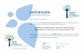 CERTIFICATE · ACI EUROPE. CERTIFICATE. of ACCREDI TATION. This is to certify that . Airport Carbon Accreditation, under the administration of WSP , confirms that the carbon management