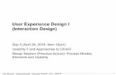 User Experience Design I (Interaction Design) 3 Usability II and Approache… · Interaction Design Paradigms A paradigm is an example that serves as a pattern for the way people
