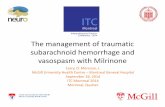 The management of traumatic subarachnoid hemorrhage and ... · vasospasm and poor outcome after aneurysmal subarachnoid hemorrhage.J Neurosurg 2002. 5. Zurynski, Y et al. A review