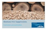 Biomass Fire Suppression. - Linde Gas Biomass customer... · pyrolysis Early indicators — Carbon monoxide concentration rises — Followed by temperature increase — Auto ignition