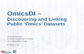 Discovering and Linking Public ‘Omics’ Datasets 2 HENNING...OmicsDI – Discovering and Linking Public ‘Omics’ Datasets Henning Hermjakob European Bioinformatics Institute.