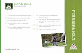 OUTDOOR ADVENTURE SKILLS...OUTDOOR ADVENTURE SKILLS Canadianpath.ca 1 CAMPING SKILLSS Competencies 1.1 I can collect small sticks for a campfire. 1.2 I can follow directions while