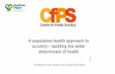 A population health approach to scrutiny tackling the wider … · 2019-07-19 · 19 months 14 months. Barnsley. 61.0 59.7. Rotherham. 57.4 59.3. Wakefield. 56.7 58.9. Tameside. 57.6