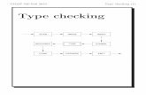 Type checking - mcgill-comp520-2013.github.iomcgill-comp520-2013.github.io/slides/typecheck.pdf · COMP 520 Fall 2013 Type checking (4) A type annotation: int x; Cons y; speciﬁes
