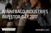 Winnebago Investor Day Presentation - SEC.gov · INVESTOR DAY 2017 254.5 292.7 321.2 300.1 256.8 311 320.8 370.1 384.4 390.5 353.5 237 165.6 242.3 252.3 285.8 321.1 356.8 374.2 ...