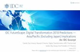 IDC FutureScape: Digital Transformation 2018 Predictions ... · value, and customer engagement accounting for over 50% of enterprise valuations in APEJ. Prediction 4: By the end of