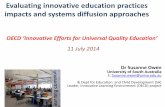 Evaluating innovative education practices impacts and ...search.oecd.org/education/ceri/Presentation University South Australia.pdf•2011: SA education system recognised another 15