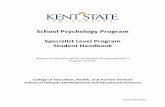 School Psychology Program - Kent State UniversityThe School Psychology program is housed in White Hall (the College of Education, Health, and Human Services; EHHS), which first opened