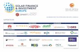Solar Finance and Investment Europe Agenda DRAFT · 2019-12-17 · investment opportunity in Europe and how are barriers being dealt with? POST COMPLETION See how European secondary