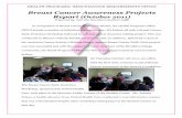 Breast Cancer Awareness Projects Report (October 2011) · Breast Cancer Awareness Projects Report (October 2011) Prepared by: Latricia Davidson (student staff) In recognition of Breast