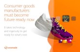 Consumer goods manufacturers must become future ready now/media/asset/thinking/... · employees too, e.g. augmented reality technology equips sales teams for goods producers with