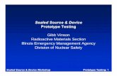 Gibb Vinson Rdi ti Mt il S tiRadioactive Materials Section ... · Rdi ti Mt il S tiRadioactive Materials Section Illinois Emergency Management Agency Division of Nuclear Safety Sealed