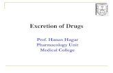 Excretion of Drugs - KSUMSCksumsc.com/download_center/1st/1. Foundation Block...Excretion of Drugs By the end of this lecture, students should be able to Identify the main and minor