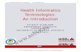 DEPARTMENT OF HEALTH INFORMATICS … · informatics concepts, methods, and health informatics tools to: Assess information and knowledge needs of health care professionals and patients