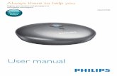 User manual - Philips · system with audio cable, and then you can stream audio from your Bluetooth device to the Hi-Fi system via Bluetooth. Connect a Bluetooth device Note • WOOX