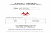 Biomedical Waste Plan - Eastern Florida State College · Attachment E: Biomedical Waste 30-Day Log. Biomedical Waste Generators with an Exemption Certificate must provide documentation