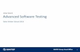 Johan Seland Advanced Software Testing - SINTEF · Code refactoring is the process of changing acomputer program's source code without modifying its external functional behavior in