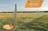 OUR RANGE YOUR FENCE 2016/17 - Metal Martmetalmart.com.au/.../05/...OUR-RANGE-YOUR-FENCE-1.pdf · OUR RANGE YOUR FENCE 2016/17 P O S T S W I R E A C C ... other fencing supplier.