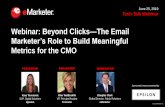 Marketer’s Role to Build Meaningful · Marketer’s Role to Build Meaningful Metrics for the CMO June 25, 2019 Tech-Talk Webinar Douglas Clark Global Director, Public Relations