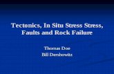 Tectonics, In Situ Stress Stress, Faults and Rock Failure · Hori, M. and S. Nemat-Nasser, "Interacting Micro-Cracks Near the Tip in the Process Zone of a Macro-Crack," Journal of