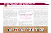 MOTIVATIONAL THINKING THE POWER OF EMPATHY · PDF file THE POWER OF EMPATHY So what is EQ, Emotional Quotient – better known as emotional intelligence? EQ is the ability to identify