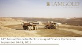 24th Annual Deutsche Bank Leveraged Finance Conference ... · 24th Annual Deutsche Bank Leveraged Finance Conference September 26-28, 2016 . Cautionary Statement ... estimates or