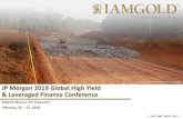 JP Morgan 2019 Global High Yield & Leveraged Finance ...€¦ · Saramacca Road Construction, Jan 2019 JP Morgan 2019 Global High Yield & Leveraged Finance Conference Alberto Nunez,