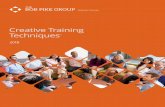 Creative Training Techniques 2018...participant-centered Creative Training Techniques® can transform training outcomes. Discover a 4-step process for creating training programs that
