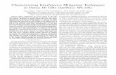 Characterizing Interference Mitigation Techniques …zzheng3/publication/ICCCN19.pdfCharacterizing Interference Mitigation Techniques in Dense 60 GHz mmWave WLANs Ding Zhang , Panneer
