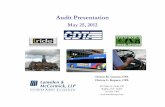 Audit Presentation -  · Audit Presentation May 25, 2012 0 Donna M. Gonser, CPA Christa L. Kopacz, CPA 403 Main St., Suite 430 Buffalo, NY 14203 716-856-3300