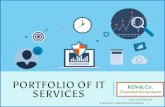 PORTFOLIO OF IT SERVICES · Highly skilled in SOC, ISO, COSO, COBIT Implementation. (C) KEN & CO. CHARTERED ACCOUNTANTS 10 CA VIDHYA B B.COM, CA, CS, CISA GRC and SAP FICO domain