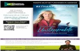 TICKETS MUST BE PURCHASED IN ADVANCE...BETHANY HAMILTON: UNSTOPPABLE February 05 at 7:30 pm Classic River Village 6 5256 S Mission Rd, Bonsall, CA 92003 Reserve Your Tickets gathr.us/s/30707