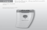 BodyBare AquaSmooth - Sunbeam Australia · • Ensure that the epilator is switched off. Insert the charging lead into the adaptor inlet, plug the adaptor into a suitable mains outlet