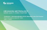 HEXAGON METROLOGY - College of William & Mary...Hexagon and Hexagon Metrology Overview 6% Of net sales invested in R&D 12% Of employees engaged in R&D 100+ Companies acquired since