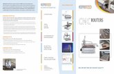 ROUTERS CNC Routers ENG 2017.pdf · COMAGRAV CNC routers are equipped with modern devices for routing, cutting, creasing and more. The most popular equipment options include a 9 kW