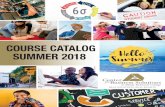 COURSE CATALOG SUMMER 2018 · 2018-05-18 · Social Media Marketing ABCs will be relevant for small business owners, non-profits, managers, communications professionals and others