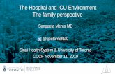 The Hospital and ICU Environment The family perspective environment...آ  The family perspective Sangeeta