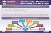 Provincial Palliative EMS PEOLC ATR 2016 · Provincial Palliative and End of Life Care April 2016 Provincial Palliative and End-of-Life Care Innovations Steering Committee (PPAL