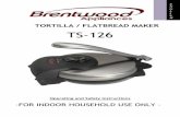 TORTILLA / FLATBREAD MAKER TS-126 · Maker”. In a large bowl combine the Flour Tortillas 2 All-Purpose Flour 1/2 Teaspoon Salt 1/4 Cup Vegetable Oil 2/3 Cup Warm Water Flour, Salt