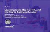 Learning is the Heart of HR, and the Key to …...Learning is the Heart of HR, and the Key to Business Success Learning and Development Makes Financial Sense Human capital represents