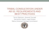 Tribal Consultation Under AB 52: Requirements and Best ......Requirements – Tribal Cultural Resource •Section 21074 of the Public Resources Code defines “tribal cultural resources.”