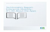TechInsights Report: Enterprise Mobility– It’s All About ... · The BYOD trend opened enterprise end users’ eyes to a new world of apps, but consumerization also ... customer