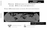 NEW OPPORTUNITIES FOR DEVELOPMENT - World Bank€¦ · The Convention is comprehensive and touches on developing countries. Participation of local commu-a number of socioeconomic