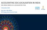 ACCELERATING SDG LOCALISATION IN INDIA - UN ESCAP · 2019-11-19 · “Sustainable development of one-sixth of humanity will be of great consequence to the world and our beautiful