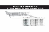 OSCILLOSCOPE INSTRUCTION MANUAL - Elenco€¦ · The oscilloscope is rugged, easy to operate and highly reliable. It also provide many convenient feature and special functions which