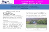 SOUTHERN CAPE NOMADS CLUB February 15 Second... · 2018-05-01 · FEBRUARY 2015 Monthly Game 8th February 2015 Oudtshoorn Golf Club Our second game of the year was played at Oudtshoorn